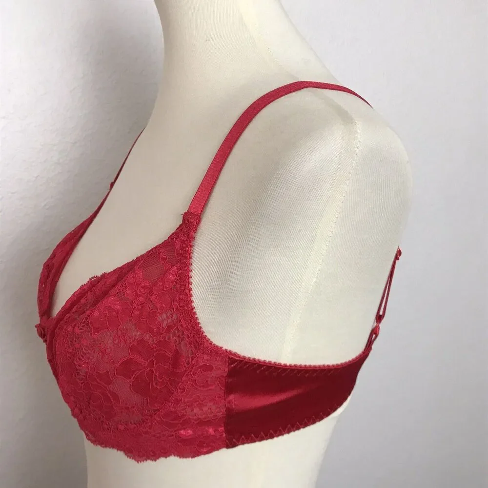 Victoria's Secret Bra Floral Lace Vintage Romance Coquette Lingerie Intimates